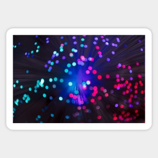 Illuminated background defocused lights Sticker